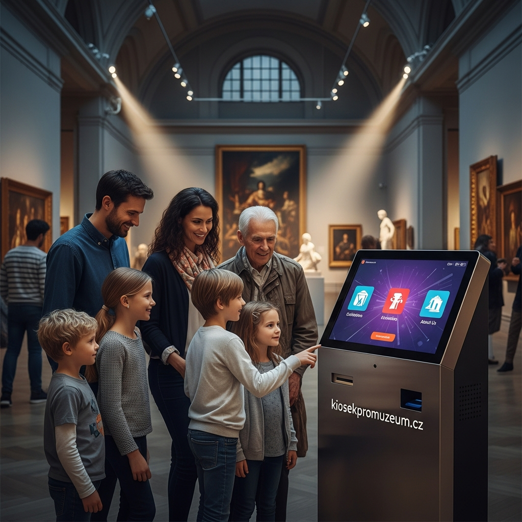 Detailní ilustrační obrázek k tématu Co je interaktivní kiosek a jak funguje