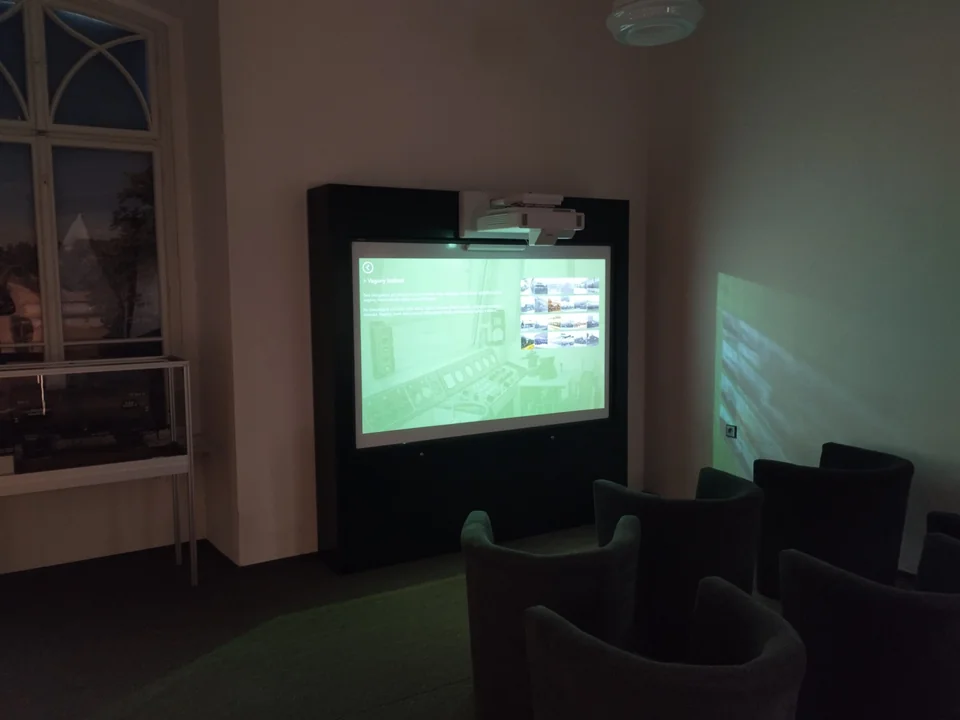 Kiosek s projekcí ve Vagonářském muzeu Studénka