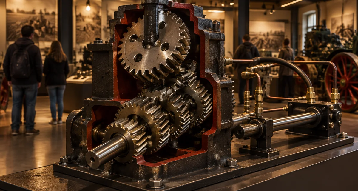 Interaktivní 3D modely převodovky a hydraulického válce pro muzejní expozici